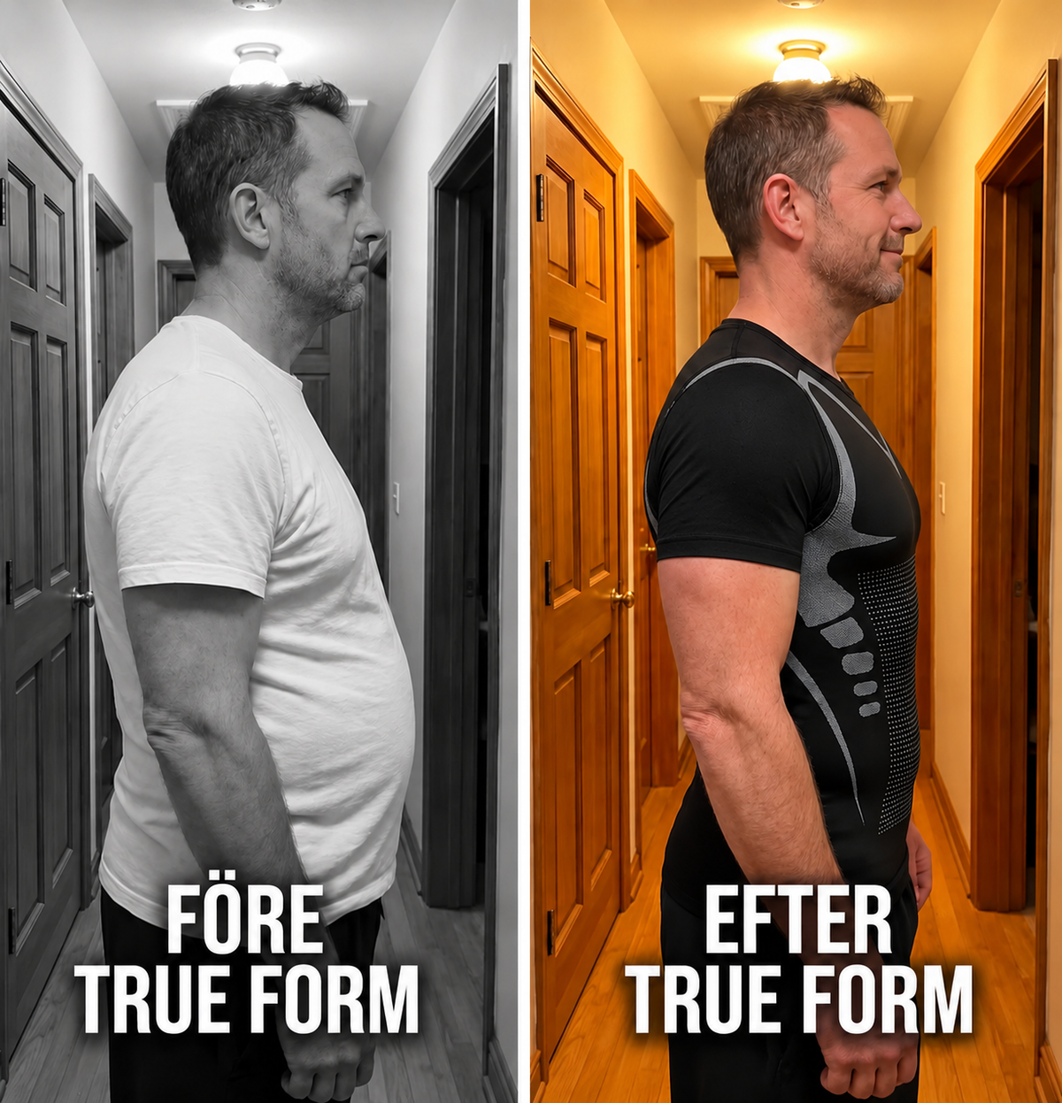 Trueform - Formande Kompressionstshirt för Män
